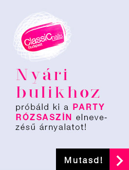 Classic Nails gél lakk, 1077, party rózsaszín