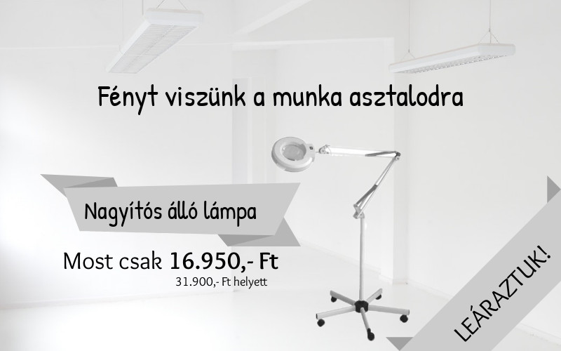 Nagyítós álló lámpa