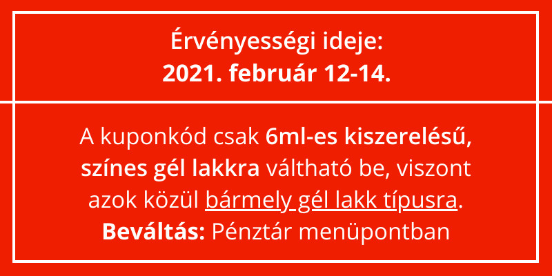 -14% kedvzemény gél lakkokra