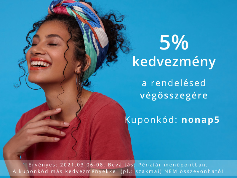 5% kedvezmény mindenre